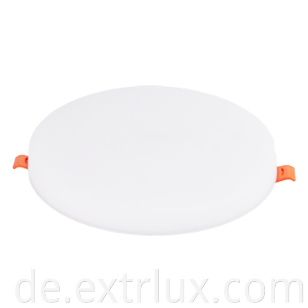 Recessed Round Iron Panel Light Top View